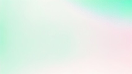 Fototapeta premium Abstract White, teal, green, and pink grainy gradient background