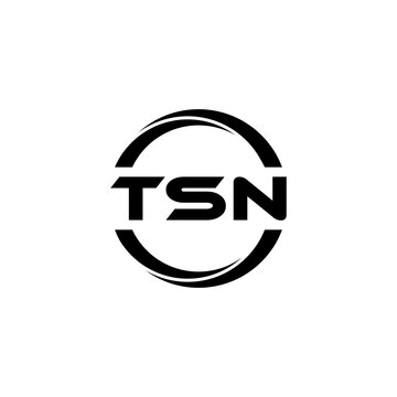 TSN letter logo design with white background in illustrator, cube logo, vector logo, modern alphabet font overlap style. calligraphy designs for logo, Poster, Invitation, etc.