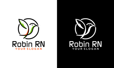 Creative Bird logo template with linear style for the company logo design inspiration.