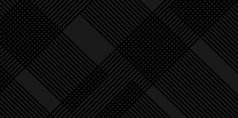Black and white modern futuristic line geometric abstract banner with shape shiny lines, technology concept. Vector black geometric abstract background, minimal mesh, trendy gradient shape design.