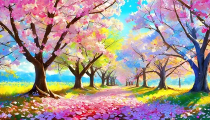 Foto op Canvas Sakura tree © HORA STUDIO