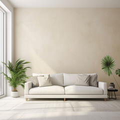 White living room in modern design minimal clear space