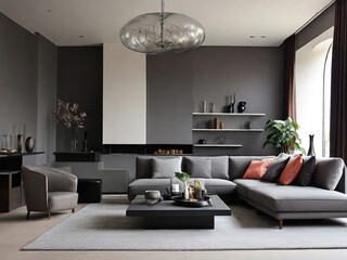 Luxury sofa  on the modern living room