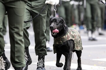 Soldado canino - obrazy, fototapety, plakaty