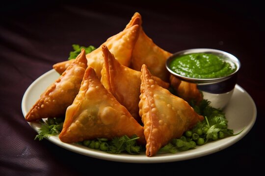
Veg Samosa - is a crispy and spicy Indian triangle shape snack which has crisp outer layer of maida filling of mashed potato, peas and spices