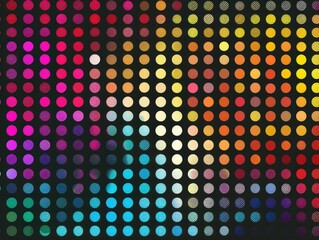 Neon abstract circle shape pattern halftone background.