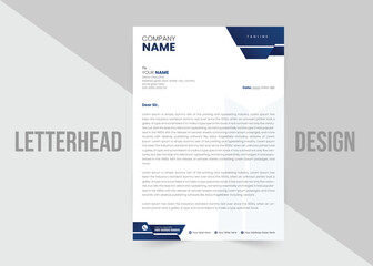 Creative corporate letterhead layout design