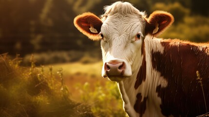 livestock female cow - obrazy, fototapety, plakaty