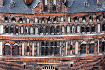 Holstentor in the old town of the hanseatic city of Lübeck