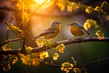 Obraz premium A serenade of morning birdsong