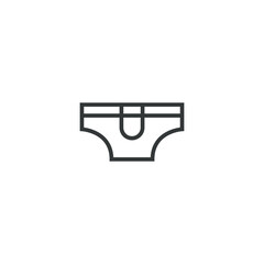 Exclusive panty thin line icons. Modern minimalist icon best for UI/UX, and graphic design. Panty flat icon vector illustration.
