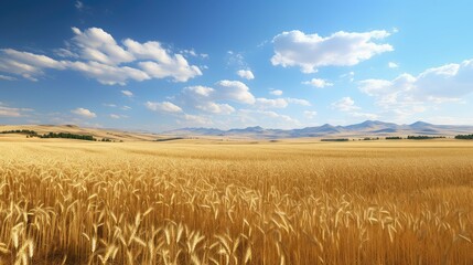 Naklejka premium field wheat farm