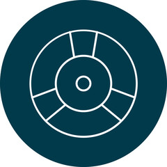 Cds Line Circle Icon