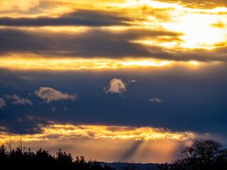 Obraz premium Wolkenhimmel am Abend
