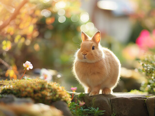 rabbit in the park