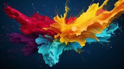 splash of color on a blank background is great place to add text and more. The mood this image is...