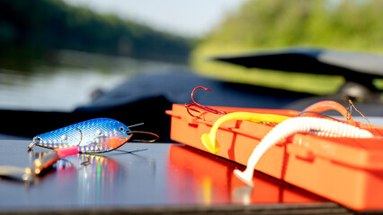 Fishing gear and baubles in the boat