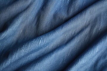Blue fabric up close, suitable for textile or fashion design