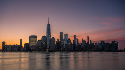 New York Skyline sunrise , New York Skyline bei Sonnenaufgang