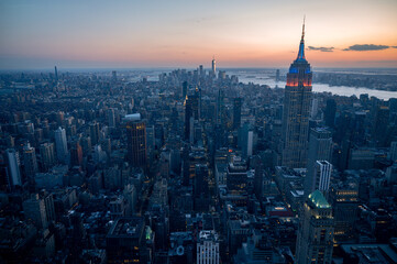 Blick über New York, auf das Empire State Building