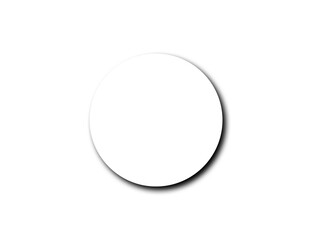 Realistic round shadow with soft edges. Gray round and oval shadows isolated on transparent background.  