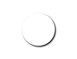 Realistic round shadow with soft edges. Gray round and oval shadows isolated on transparent background.  