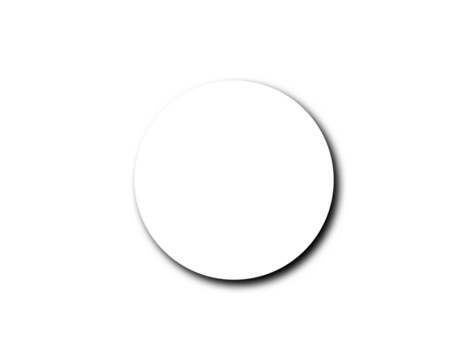 Realistic round shadow with soft edges. Gray round and oval shadows isolated on transparent background.  