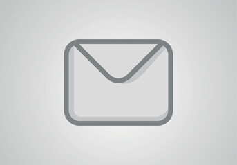 Mail envelope icon in flat style. Receive email letter spam vector illustration on white background. Mail communication business concept.