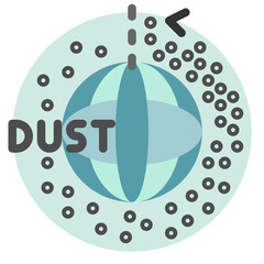 dust world flat style icons