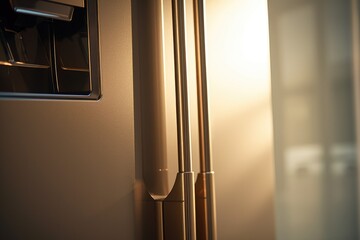 A detailed view of a refrigerator with the door open. This image can be used to showcase the interior of a fridge or to represent food storage and organization