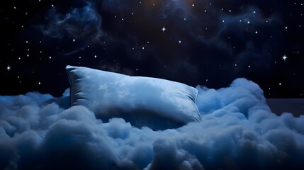 Obraz na płótnie Canvas Image of a pillow for good dreams during sleep 