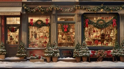 Fototapeta premium gifts shop local holidays