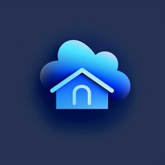 a logo for a mobile application called home