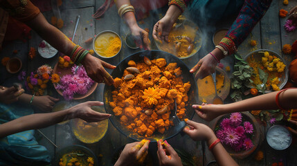 Happy Holi festival colorful background.  - obrazy, fototapety, plakaty