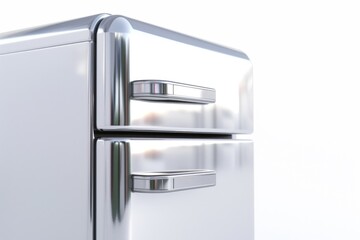 A detailed view of a refrigerator with two drawers. Ideal for kitchen design projects or showcasing modern appliances.