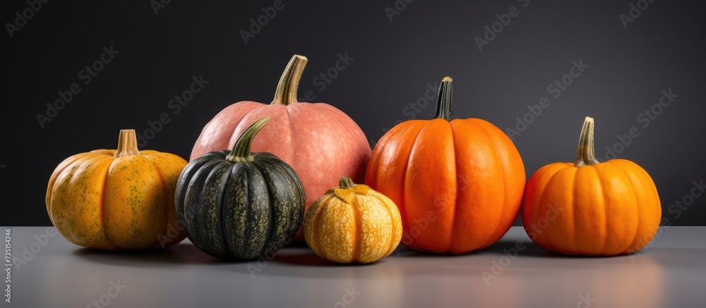 Poster sugar pumpkins are members of c pepo and can come in a variety of colors but generally are smooth is