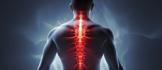 The man sat on the white bed holding his aching waist as he was about to get up Inflammation of the lumbar region Twisting Getting up in the wrong position Inflammation of the muscles of the ba