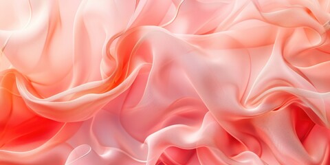 Obraz premium A detailed view of a pink and white fabric. Suitable for textile design or background usage