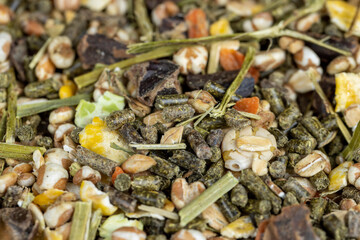 combined pet food for rodents, meat-free food