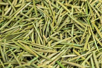 garbage left after the new year from the New Year tree