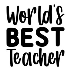 World's Best Teacher SVG