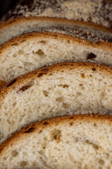 fresh and sweet wheat bun with raisins