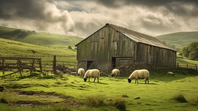 livestock sheep barn