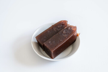 筋トレ前の羊羹