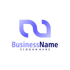 Letter N logo design vector. Creative Initial N logo concepts template