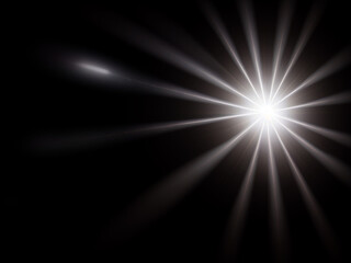 Light lens flare background effect