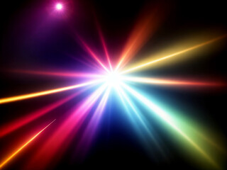 Light lens flare background effect