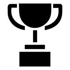 Obraz premium Stunning Award Vector Icon: Elegant Trophy and Ribbon Graphics for Recognition, Achievement & Honors