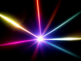 Light lens flare background effect