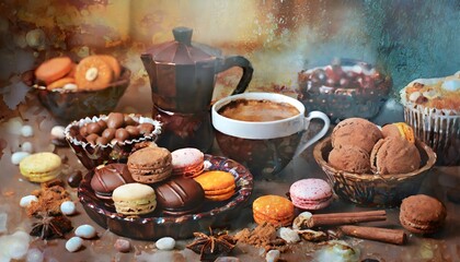 Fototapeta premium coffee for breakfast